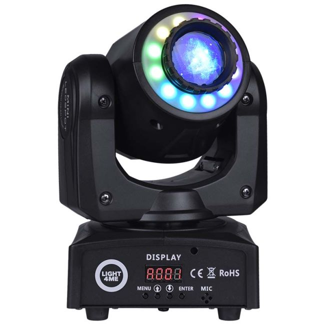 LIGHT4ME 30 SPOT RING bärbar liten moving head LED