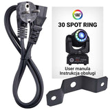 LIGHT4ME 30 SPOT RING bärbar liten moving head LED