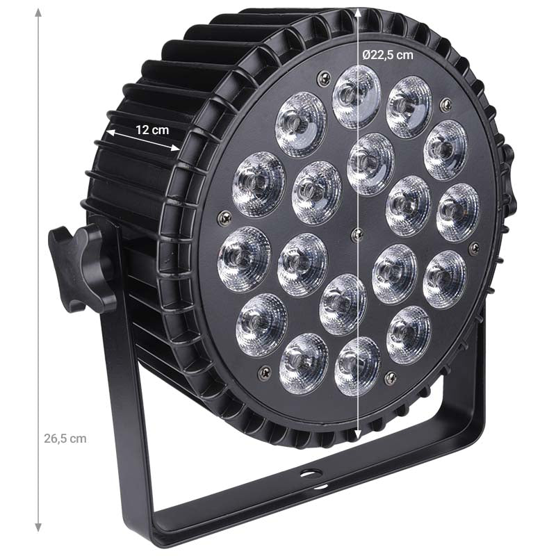 Light4Me ALU HEXA 18x10W RGBWA-UV