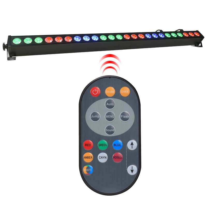 LIGHT4ME DECO BAR 24 RGB IR LED-bar + fjärrkontroll