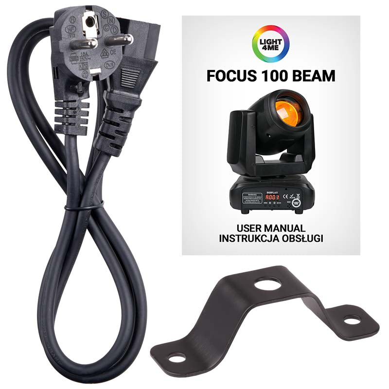 LIGHT4ME FOCUS 100 BEAM LED-rörligt huvud