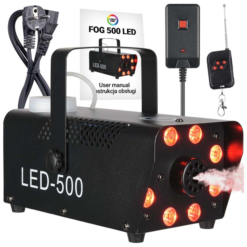 Light4Me Fog 500 RÖKMASKIN 500W med RGB LED Lys