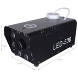 LIGHT4ME FOG 500 LED røgtågemaskine med fjernbetjening