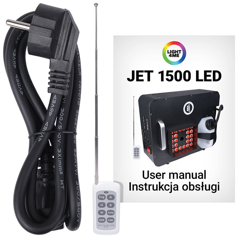 Light4Me JET-1500LED vertikal Rökmaskin LED