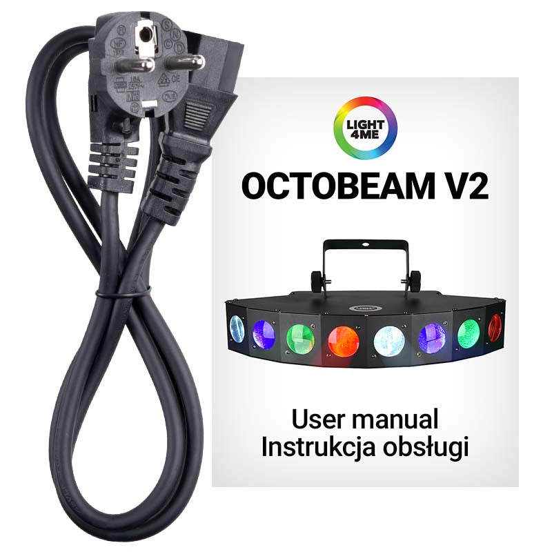 LIGHT4ME OCTOBEAM V2 diskoeffekt LED scenespotlight