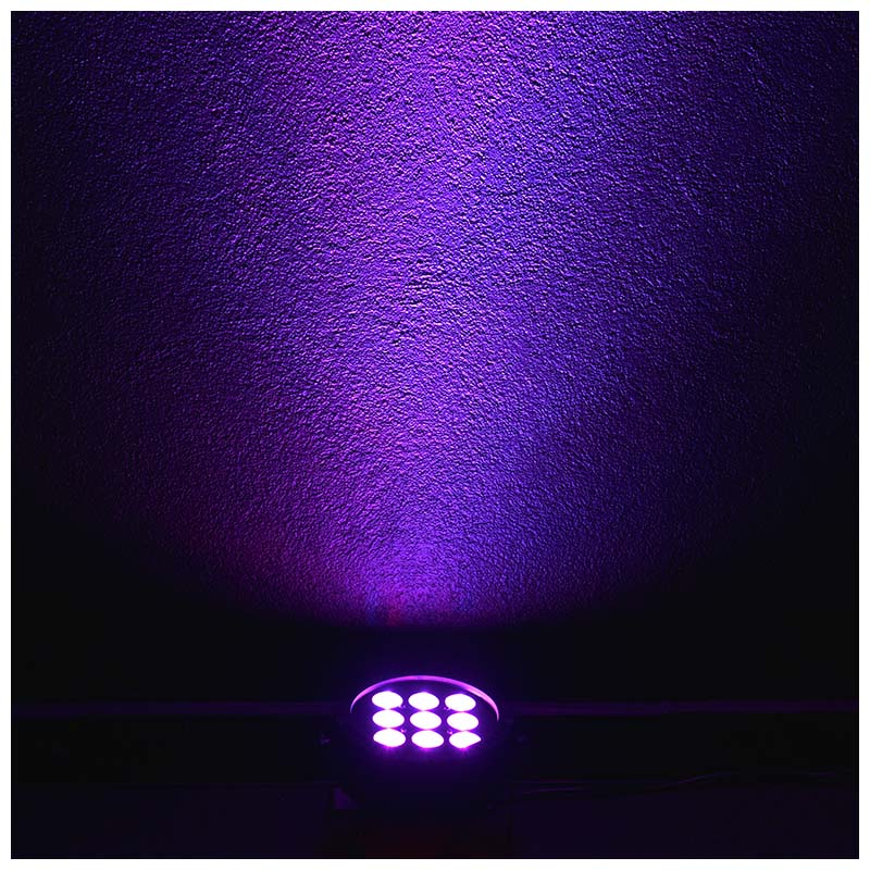 LIGHT4ME PAR RGBW 9x10 scenespotlight LED-lysarmatur
