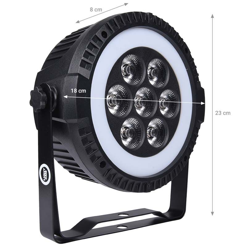 LIGHT4ME RINGO PAR LED PAR Spot med LED Ring og fjernbetjening