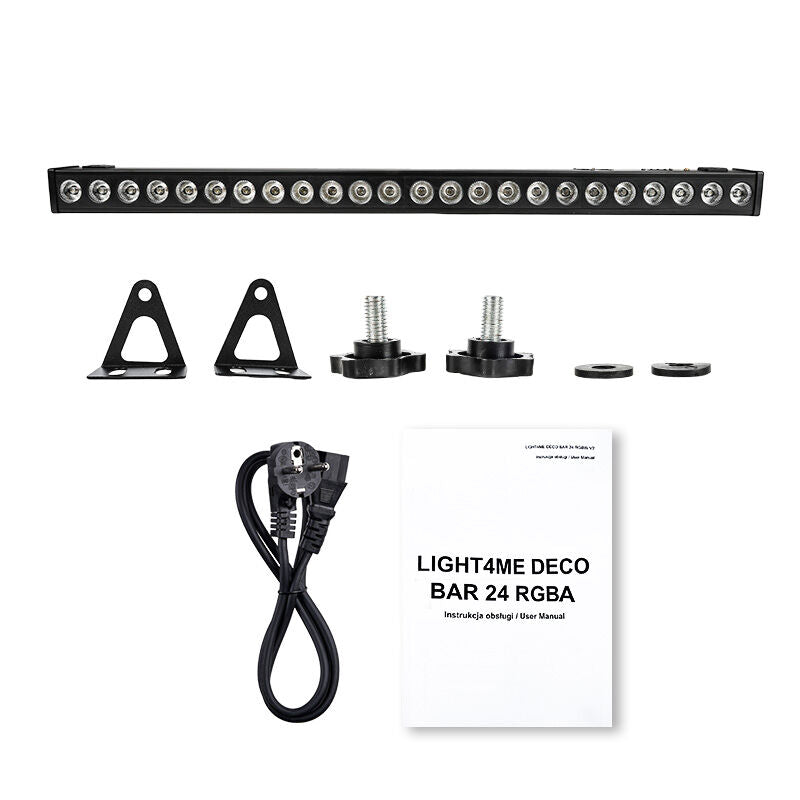 LIGHT4ME DECO BAR 24 RGBA ljuslist klocka