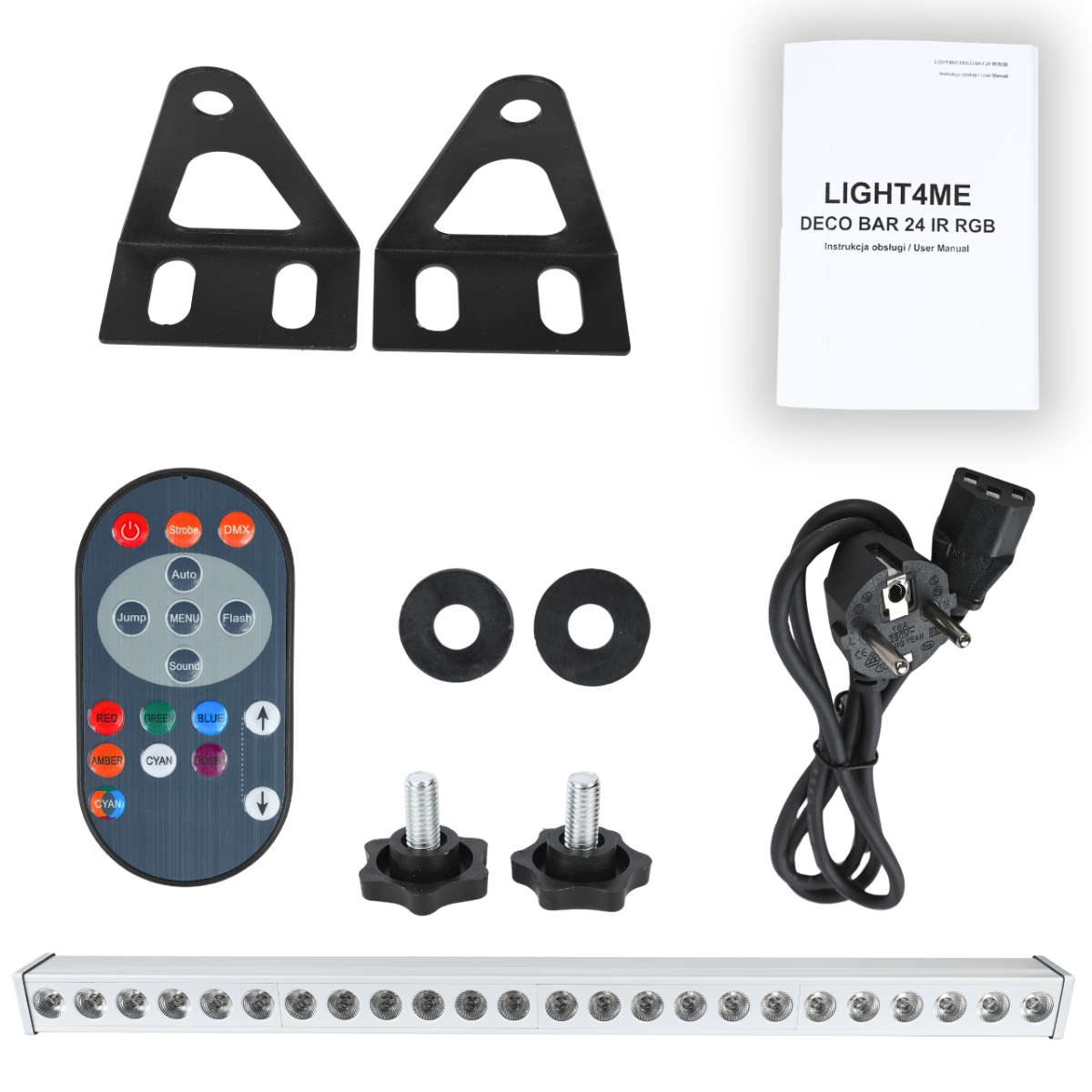 Light4Me Deco Bar 24 RGB IR WH LED-bar + fjärrkontroll