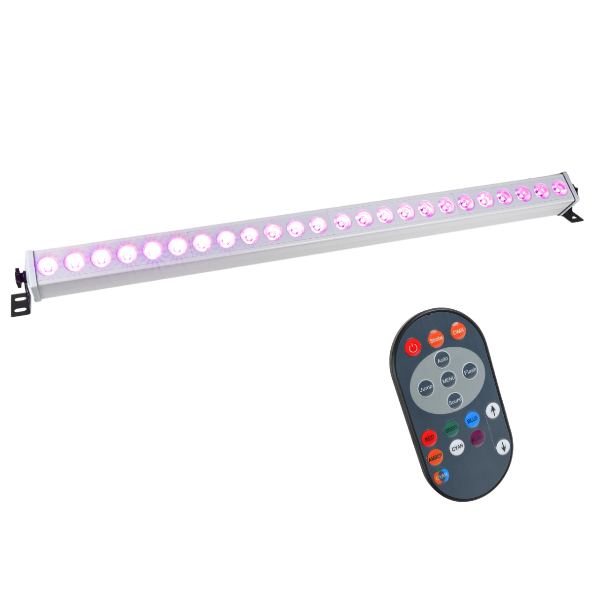 Light4Me Deco Bar 24 RGB IR WH LED-bar + fjärrkontroll