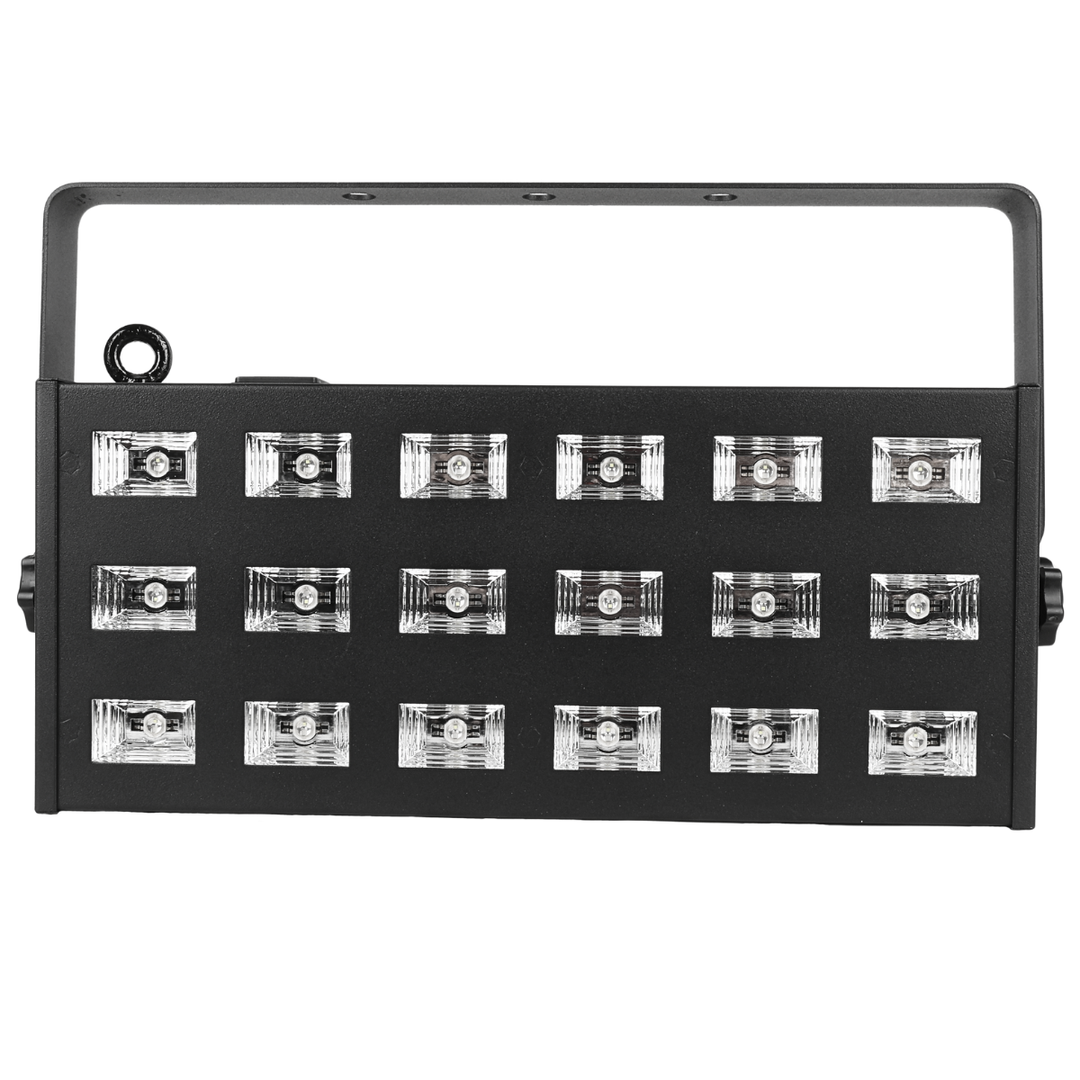 LIGHT4ME LED UV 18x3W spotlight + strobe DMX