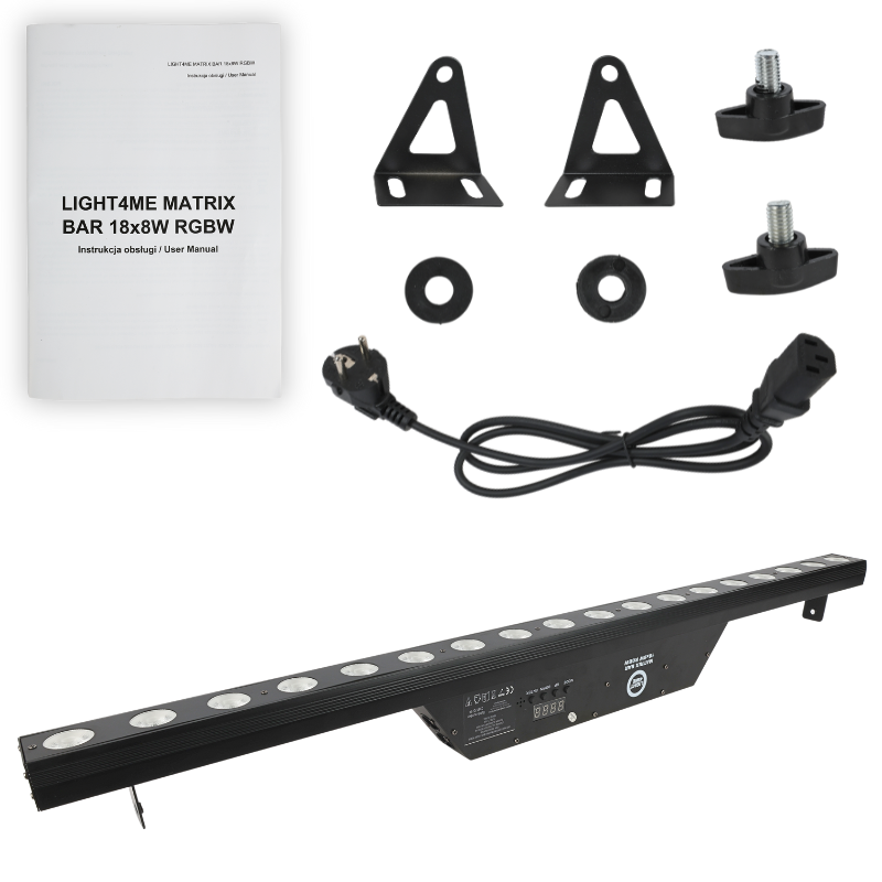 Light4Me Matrix Bar 18x8W RGBW LED-ljuslist