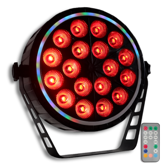 LIGHT4ME RING PAR 18 RGBW scen spotlight-effekt