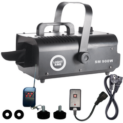 LIGHT4ME SM 900W snemaskine med fjärrkontroll, sort