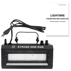 LIGHT4ME STROBE 60W RGB strobe ljuseffekt