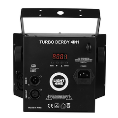 Light4Me Turbo Derby 4-i-1 – RGBW, UV, strobe & laser