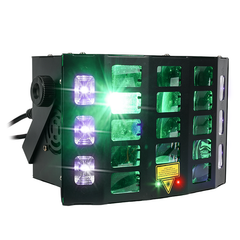 Light4Me Turbo Derby 4-i-1 – RGBW, UV, strobe & laser