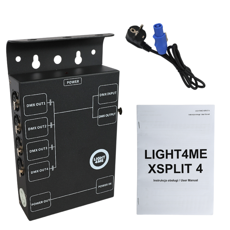 LIGHT4ME XSPLIT 4 DMX-splitter