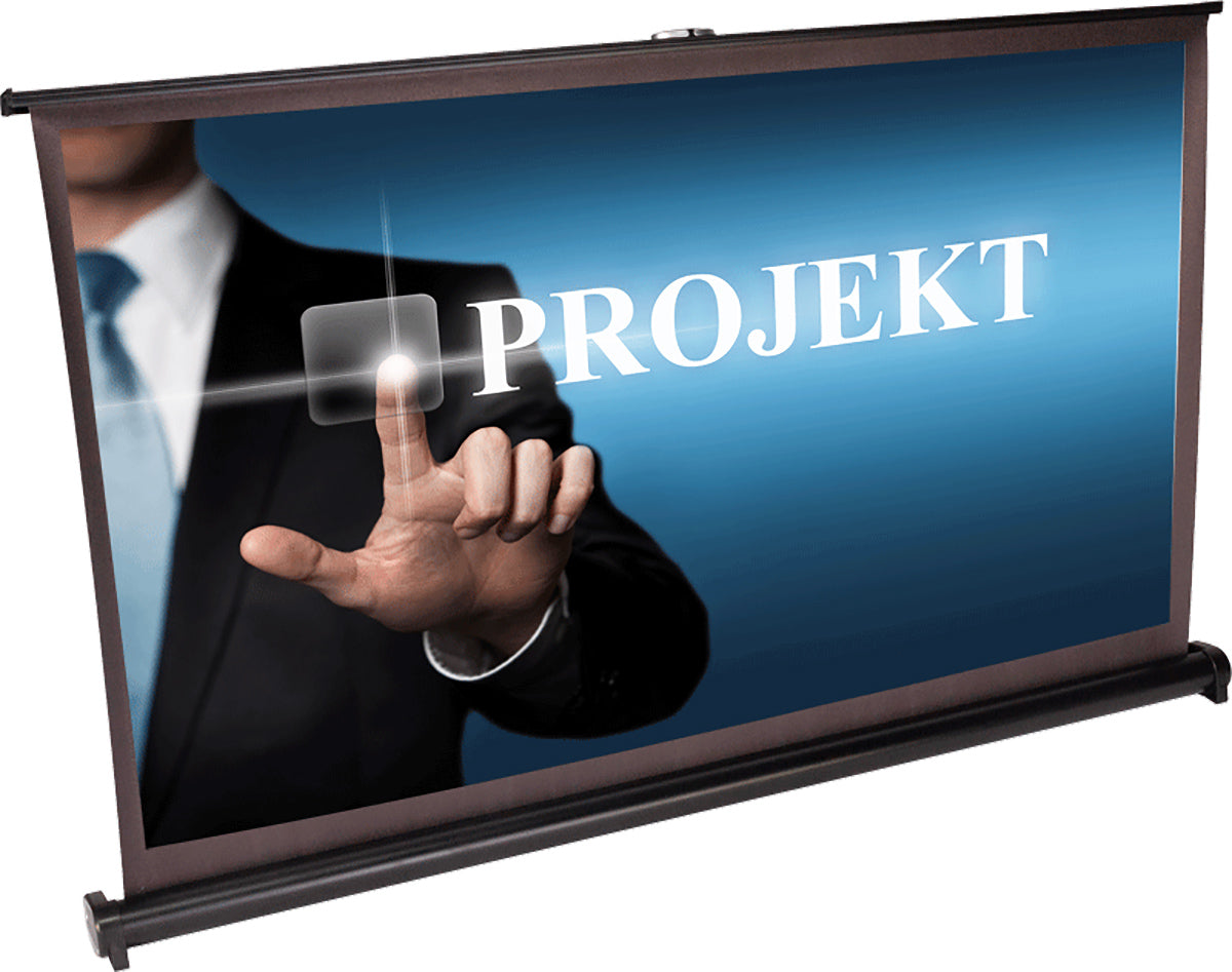 Projektorduk med bordsstativ (40")