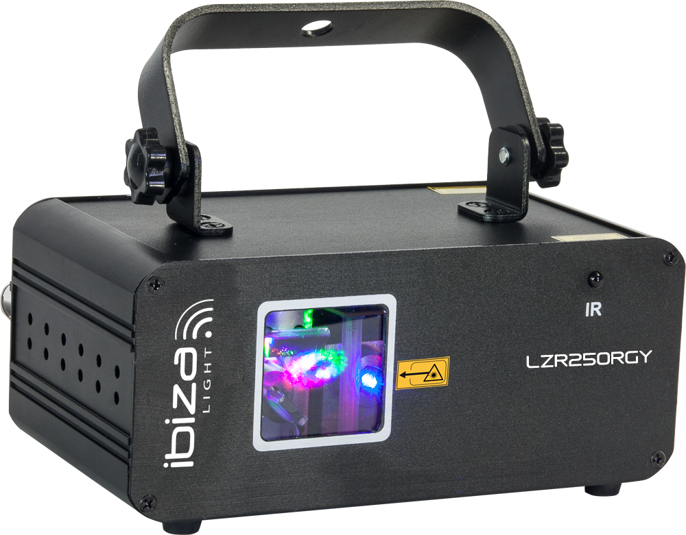 Ibiza LZR 250 RGY Laserljus