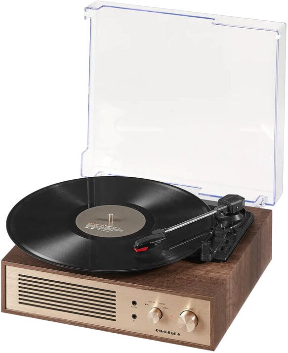 Crosley Miles Skivspelare, Valnöt