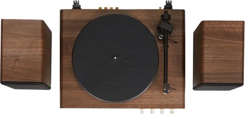 Crosley C65 skivspelare med högtalare, Valnöt