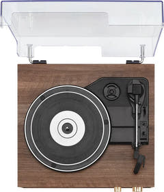 Crosley Miles Skivspelare, Valnöt