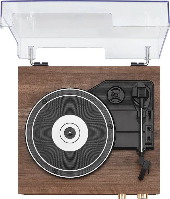 Crosley Miles Skivspelare, Valnöt