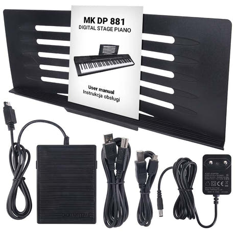 MK DP 881 digitalklaver inlärningstangenter