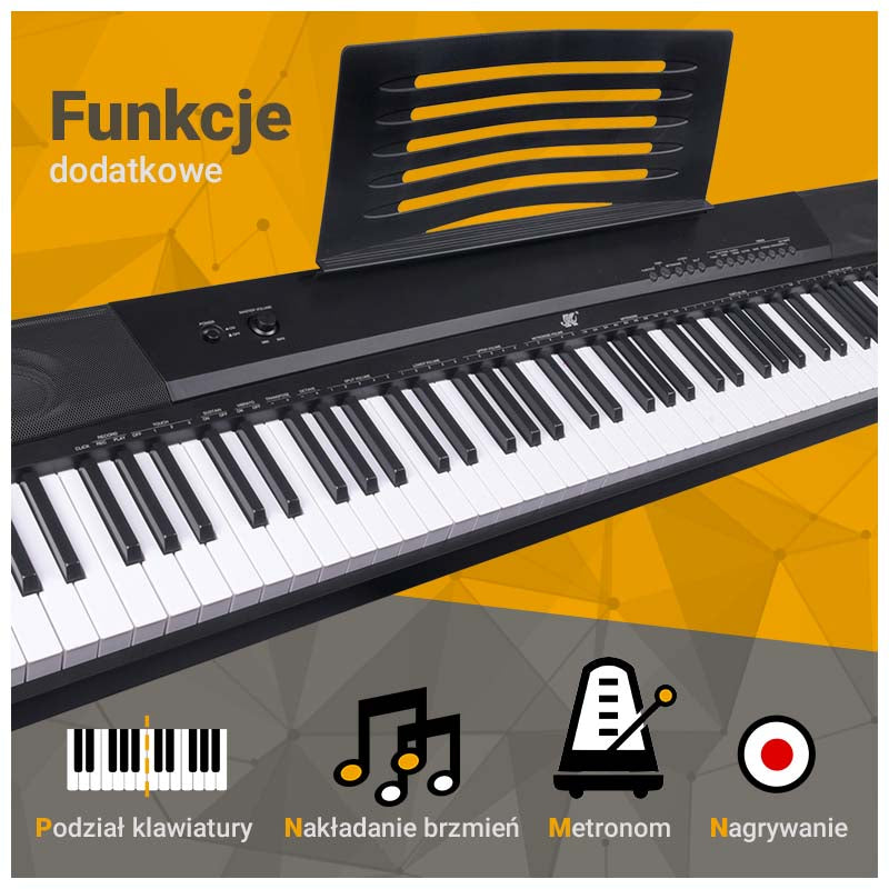 MK WP 881 digitalpiano med inlärningstangenter