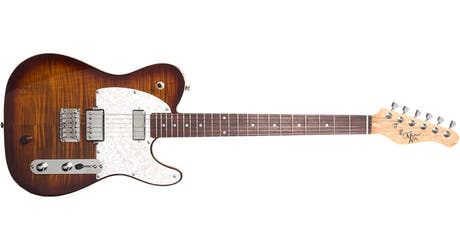 Michael Kelly Hybrid 55 hybridgitarr, Tigers Eye Burst