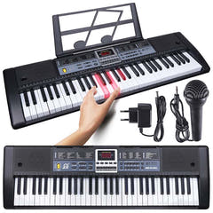 MQ 6136L keyboardorgel med mikrofon för barn
