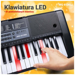 MQ 6136L keyboardorgel med mikrofon för barn