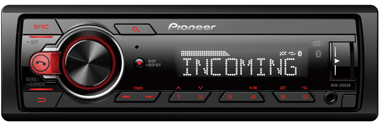 Pioneer MVH-330DAB Bilstereo Bluetooth FM/DAB+ Radio 