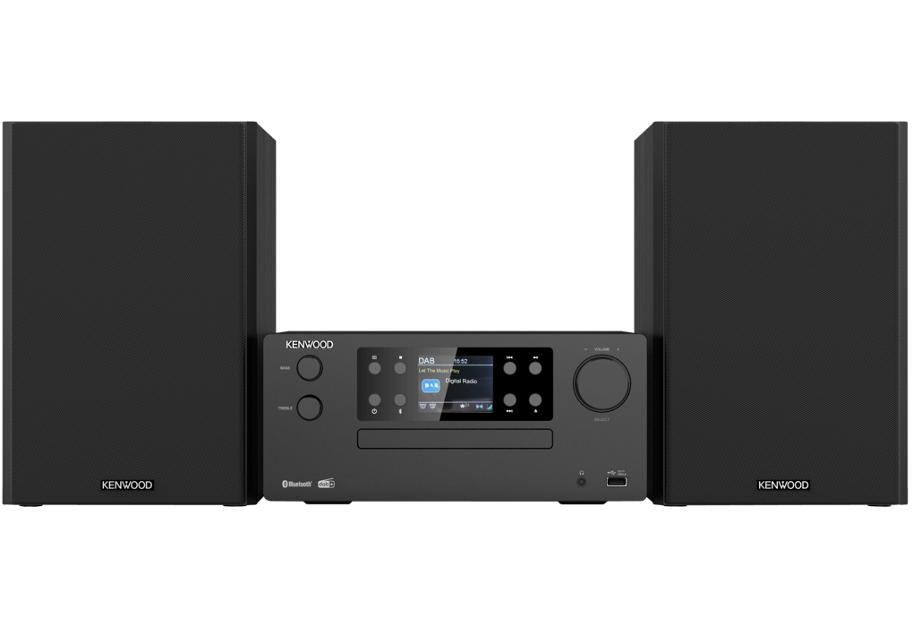 Kenwood M-925DAB-B Minisystem med Bluetooth och DAB+ (svart)