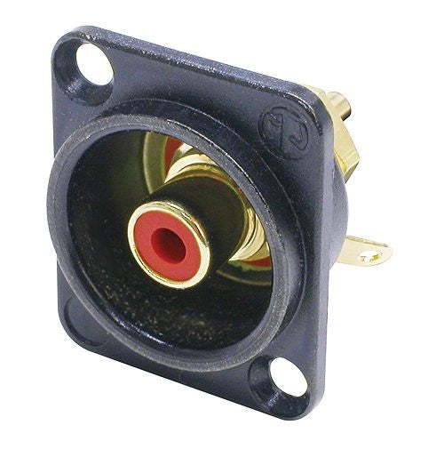 Neutrik NF2D-2 Phono D-typ chassiplugg