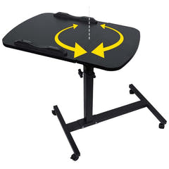 Justerbart laptopbord med hjul