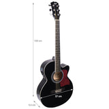 V-Tone EAG SET BK elektrisk akustisk guitar + forstærker, Sort