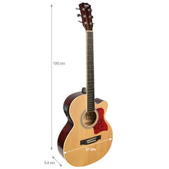 V-TONE EAG SET NT elektrisk akustisk gitarr + förstärkare, Naturel