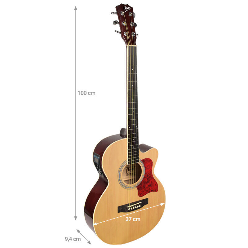 V-TONE EAG SET NT elektrisk akustisk gitarr + förstärkare, Naturel