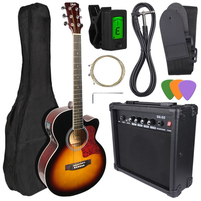 V-TONE EAG SET SB elektroakustiska gitarrer + förstärkare, Sunburst