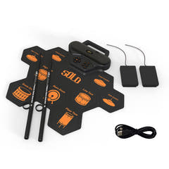 Roll-Up Elektronisk Trummset USB-C MP3