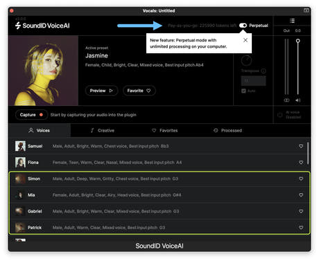 SoundID VoiceAI Perpetuell licensnyckel