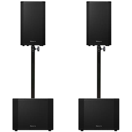 Pioneer DJ 2x XPRS-1152ST + 2x XPRS-122 Paket