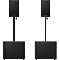 Pioneer DJ 2x XPRS-1182ST + 2x XPRS-102 paket