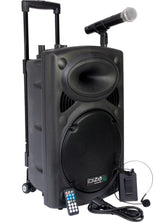 Ibiza PORT12HS Bärbar VHF-högtalare (svart, 700W)