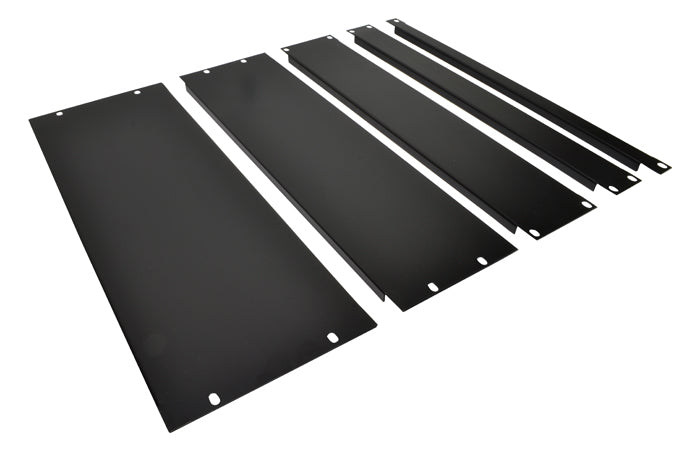 19" svart rackpanel