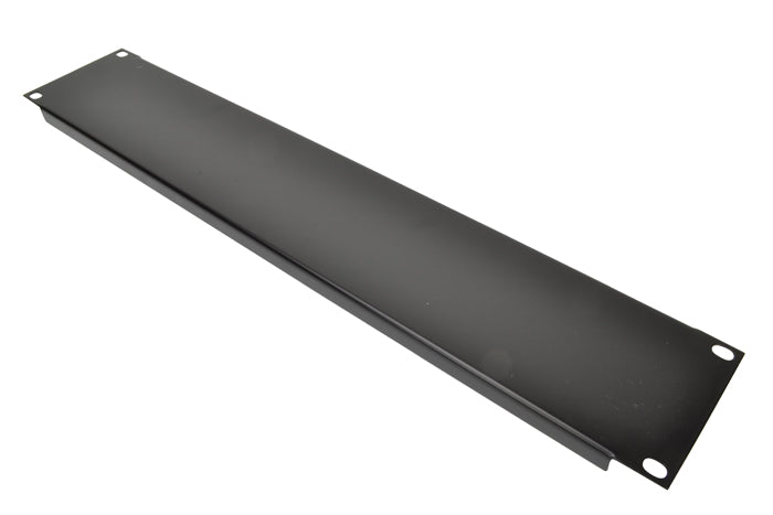 19" svart rackpanel