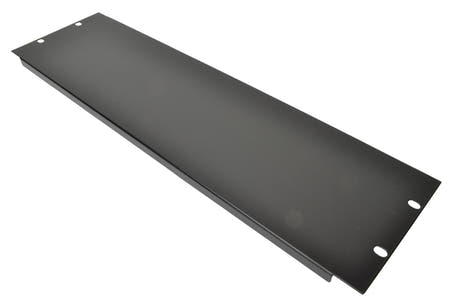 19" svart rackpanel