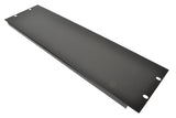 19" svart rackpanel